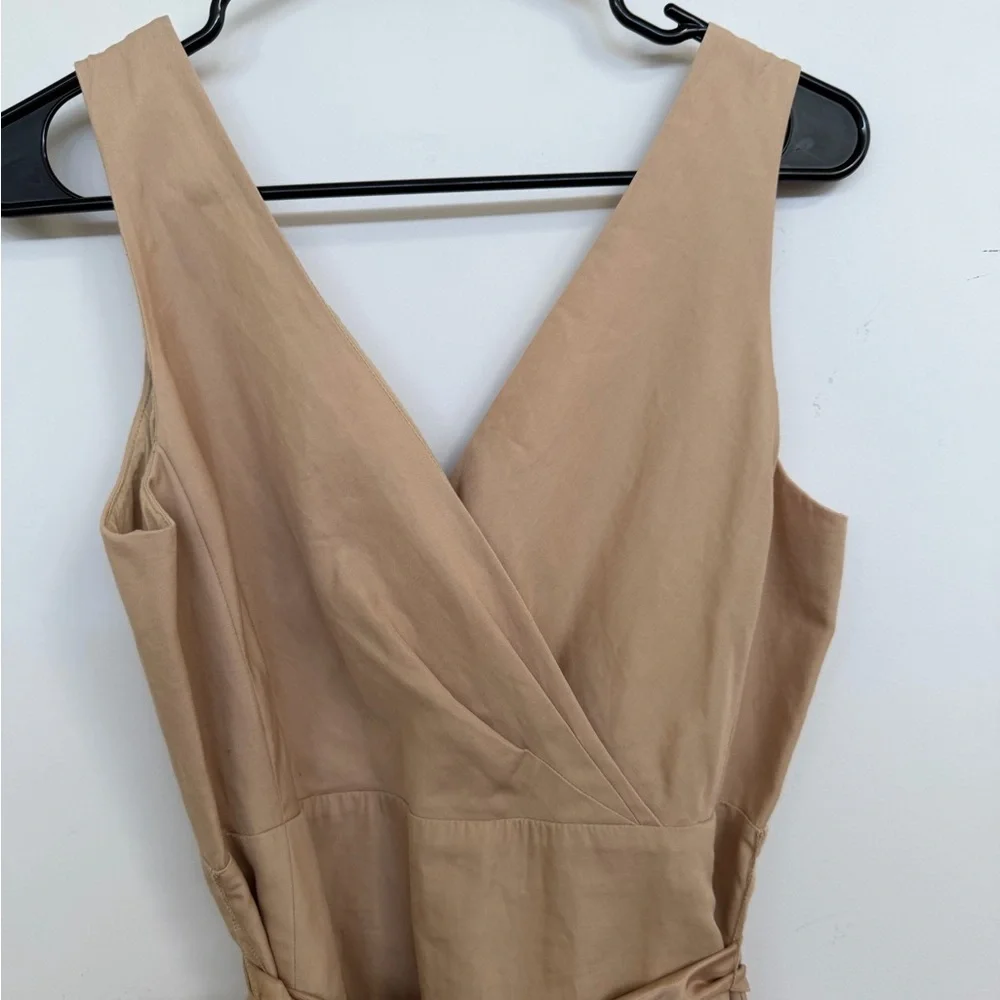 J. Crew Tan Wrap Mini Dress